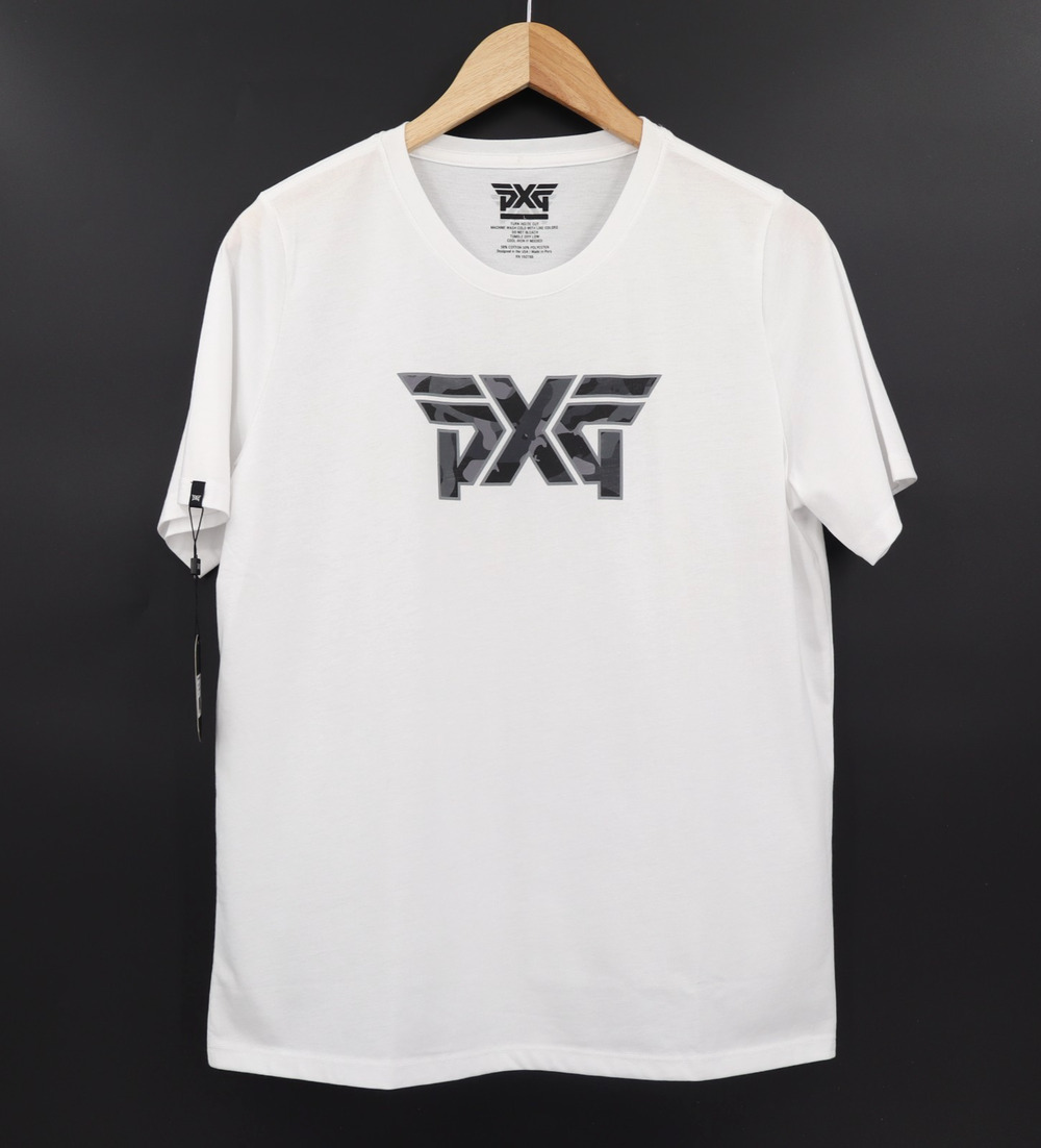 PXG NWT Parsons Xtreme Golf Sz L Fairway Camo Logo Crew Neck GraphicTee